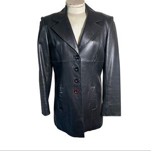 bebe leather Coat